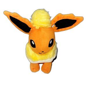 Pokemon Takara Tomy Flareon Plush 8" Stuffed Toy Doll Japan Anime Eevee Center